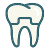 Dental crown icon