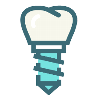tooth implant icon
