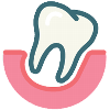 tooth falling out icon